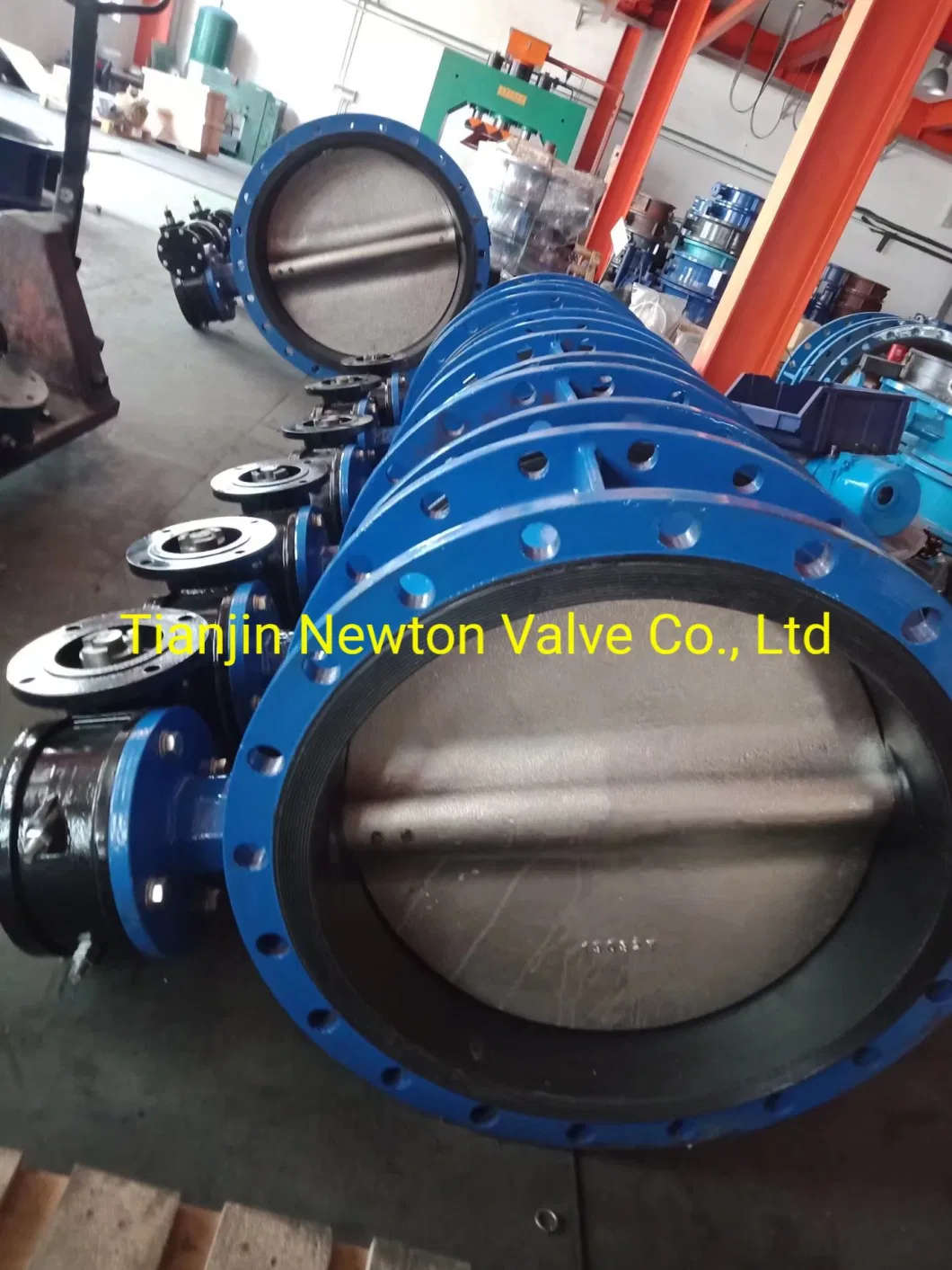 Large Size Soft/Vulcanized/Sulfuretted Seat Double Eccentric Offset/Concentric Middle MID Line Flanged U Type Flange Butterfly Valve