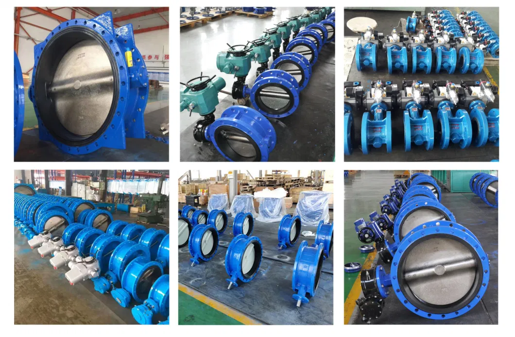 Cast/Ductile Iron Di Ci Stainless Steel Body EPDM/NBR/PTFE Seat Electrical Actuator Driver Pn10 Pn16 150lb Flange Gate Sluice and Butterfly Valve